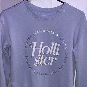 Hollister Lavender Long Sleeve sweatshirt